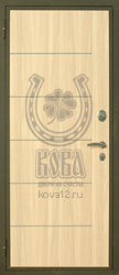 Стальная дверь, образец Кова 2, наружная сторона