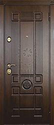 Стальная дверь, образец Монарх 4, наружная сторона