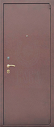 Стальная дверь, образец Стандарт 3, наружная сторона